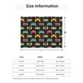 thumbnail image 5 of Uemuo Retro Video Game Printed Throw Blanket for Couch, Fluffy Fuzzy Blankets for Bed, Sofa, Cozy Flannel Faux Fur Blanket-40"x30", 5 of 6