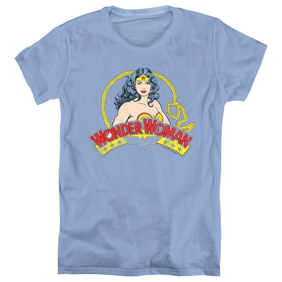 DC Comics Vintage Woman S/S Women's T-Shirt Carolina Blue