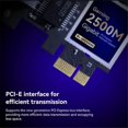 thumbnail image 2 of 2.5G PCI-E to RJ45 Wired Network Card 2500Mbps 2.5Gbps Ethernet LAN Controller Adapter for Linux Computer Game, 2 of 5