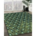 thumbnail image 3 of Ahgly Company Machine Washable Indoor Rectangle Transitional Dark Forest Green Area Rugs, 8' x 12', 3 of 7