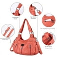 thumbnail image 3 of Angel Kiss Multi pocket women's shoulder bag with detachable straps, 3 of 5