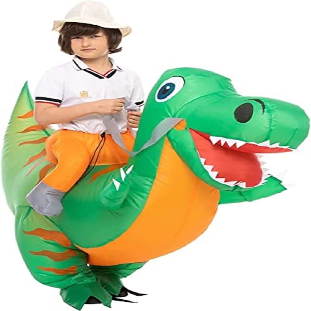Shininglove Inflatable Halloween FancyDress Costume, Ride on Dinosaur