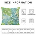 thumbnail image 6 of Acheng Teal Green Tropical Leaves Pillow Covers Set of 2 Watercolor Palm Leaf Summer Outdoor Throw Pillow Covers Botanical Plants Pillow Cases Cushion Covers for Couch Home Decor White, 6 of 6