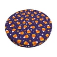 thumbnail image 1 of Balery Candy Corn (2) Fundas de asiento para taburete de bar redondo de tela de terciopelo ajustables que protegen de arañazos y manchas para sillas de 14 a 17 pulgadas.-13 inch, 1 of 7
