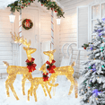 thumbnail image 3 of SalonMore Lighted Outdoor Christmas Decoration for Yard,3-Piece Deer Family Set with Lights, 3 of 8