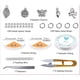 thumbnail image 5 of Cuentas de Semillas de Vidrio YONGSHENG 12000 Piezas con 5 Dijes y Dos Cordones de Cristal, 5 of 5