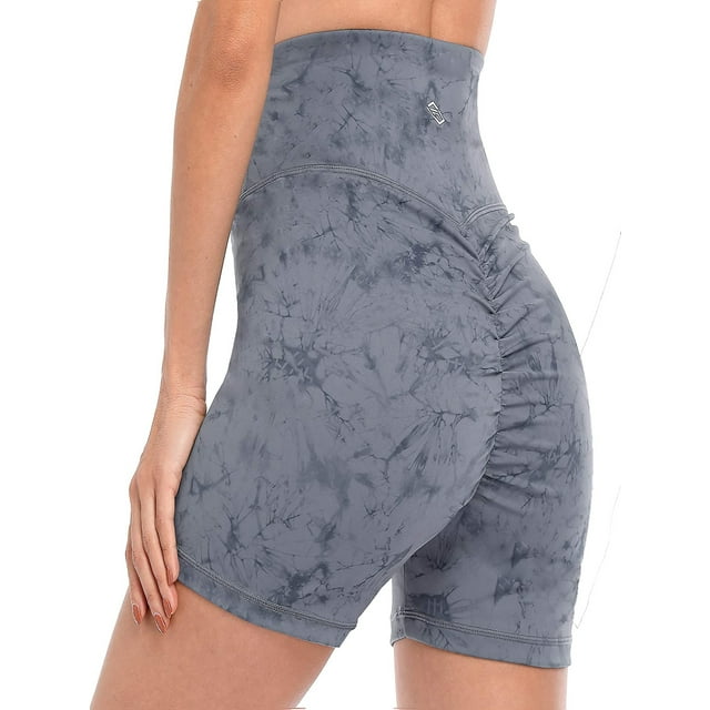 Women Biker Shorts with Pockets Yoga Workout Athletic Running Tummy Control Shorts