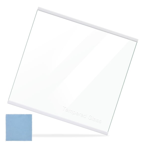 UPGRADED W11130202 Freezer Glass Shelf, Fridge Tempered Glass Shelf for Whirlpool Freezer Shelf Replacement, Refrigerator Glass Door Shelf Parts Repl