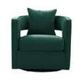 thumbnail image 4 of TOV Furniture Kennedy Forest Green Swivel Chair With Cushion, 4 of 5