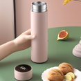 thumbnail image 4 of 1 Set 480ml Insulated Bottle Large Capacity Leak-proof Good Sealing LED Display Temperature Tea Water Separation Smart Thermal Cup Home Supply, 4 of 8