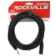 thumbnail image 2 of Rockville RCXMB20B 20ft Male REAN XLR to 1/4 TRS Cable, 100% Copper, Balanced Audio, Durable Build, Low Noise, Perfect for Studio Recording and Live Sound, 2 of 4