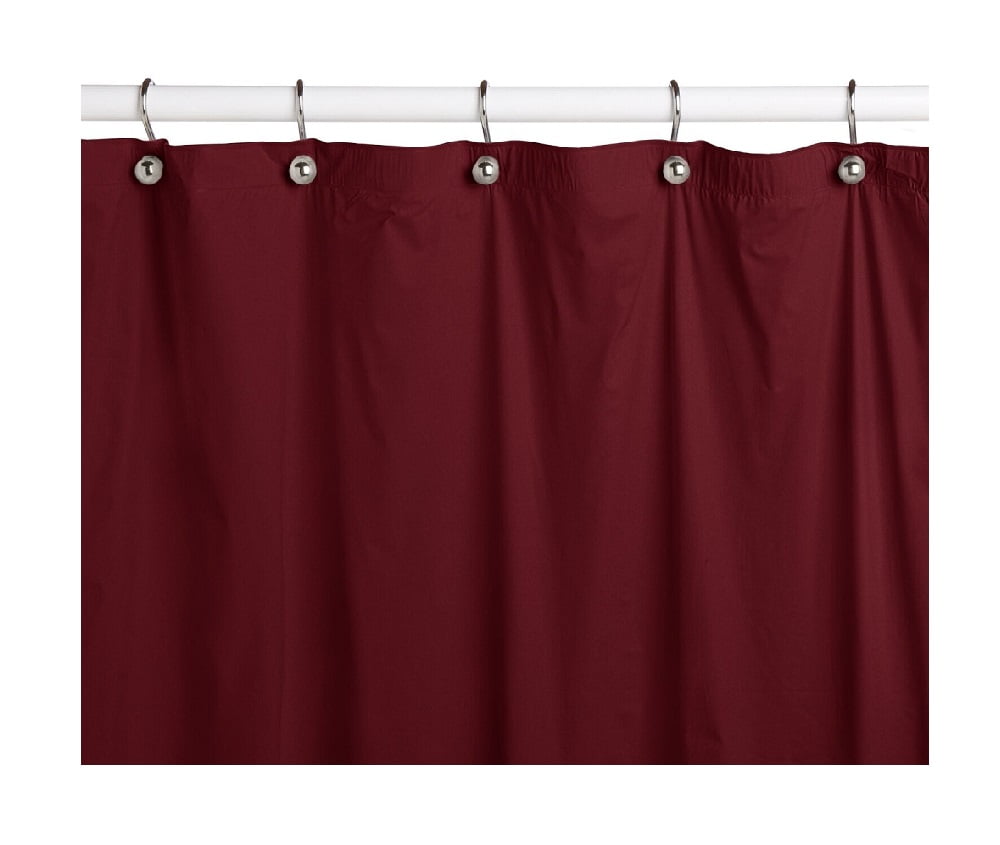 SOLID WATER REPELLENT BATHROOM SHOWER CURTAIN LINER VINYL PLASTIC