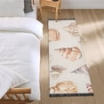 thumbnail image 3 of Yayeee Runner Rug for Bedroom 2'x6' Machine Washable Hallway Non Slip Mat, Red Watercolor Seashells, 3 of 8