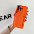thumbnail image 1 of Funda de silicona suave para teléfono móvil, carcasa con tarjetero para iPhone 14, 13, 12, 11 Pro Max, XR, X, XS Max, 6, 6S, 7, 8 Plus, 13 Mini, 14Pro, SE 2020, 1 of 4