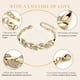 thumbnail image 5 of Pulseras para mujer, regalos para mujer, pulseras de pan de oro para mujer, cadena de cristal para boda, joyería, pulsera, 5 of 5