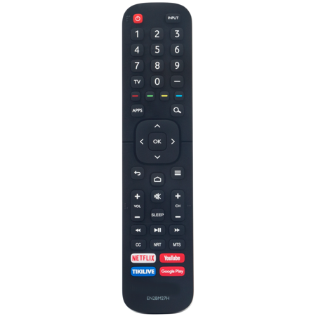 EN2BM27H Infrared Remote Control Replace for Hisense Smart TV 55H7709 65H7709 43H7709 50H7709