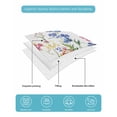 thumbnail image 5 of Quilts Twin XL Size, Spring Floral Soft Comforter Bedding Set for Bed, Colorful Summer Watercolor Botanical Lightweight Quilted Bedspread with Pillow Cover(2 Pieces) for All Season, 68x98 Inch, 5 of 6