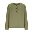 thumbnail image 5 of Women's Casual Long Sleeve Pullover Top Loose Fit Solid Color Tunic Shirt, 5 of 9
