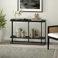 thumbnail image 5 of Evelyn&Zoe Selene 45" Wide Rectangular Console Table, Blackened Bronze/Antiqued Gray Oak, 5 of 5