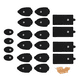 thumbnail image 1 of 20x Electrodos Lab.G Parches Para Electroestimulador Tens Ems Mass NEGRO, 1 of 5