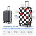 thumbnail image 5 of Goofa Ladybugs Of Black And White Checkers Pattern Luggage Covers For Suitcase,Suitcase Cover Protector Fit 18-32 Inch Luggage-Large, 5 of 9