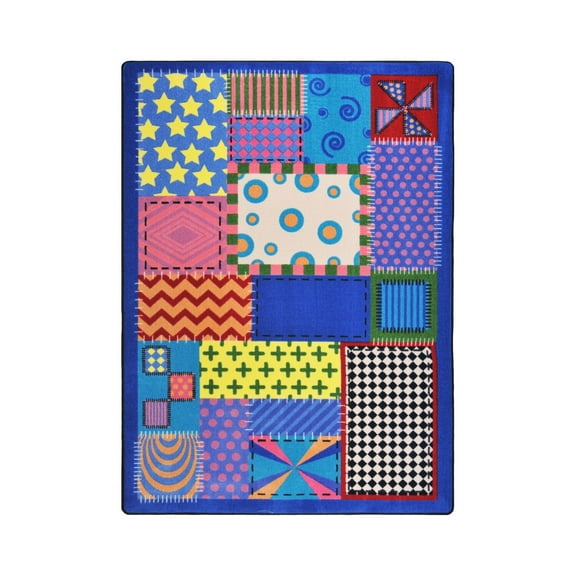 Crazy Quilt 7'8" x 10'9" Area Rug In Color Multi