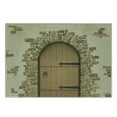 thumbnail image 2 of Rustic Cutting Board, Wine Cellar Entrance Stone Arch Architecture European Building, Decorative Tempered Glass Cutting and Serving Board, Small Size, Sand Brown Pale Brown, by Ambesonne, 2 of 5