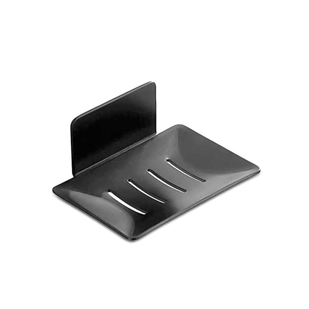 Yuarrent Soporte de inodoro Soporte de baño de montaje de jabón Instalación práctica Decoración de estilo simple Suministros de baño de Accesorios de baño Negro