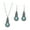 A, variant on 6 Sets/12PCS Ethnic Style Faux Turquoise Necklace Earrings Set Women Shining Rhinestones Inlaid Pendant Necklace Hook Earrings Jewelry Set,D