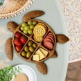 thumbnail image 4 of Holloyiver Octopus Charcuterie Platter,Animal Design Wood Serving Tray,Novelty Uniquel Serving Tray for Cheese,Meats & Fruit,Unique Kraken Design Gift for Seafood Lovers (11inch, Turtle), 4 of 6