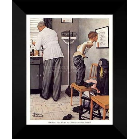 Norman  FRAMED Print 15x18 "Before the Shot"