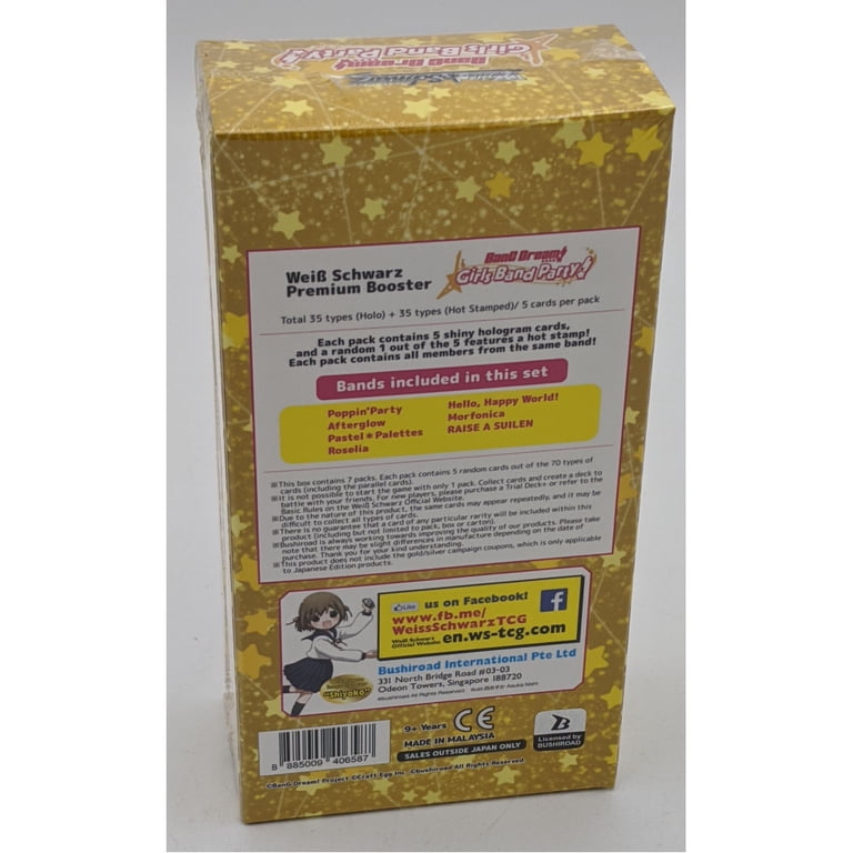 weiss schwarz bang dream booster box [Wei EN] Premium Dream! Girl's Band Party! Count and discover stunning cards in honor of ten years of BanG Dream Toward Our New Future -