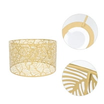 HORIALENCE 1Pack Golden Lampshade for Indoor Lighting 9.8x9.8in