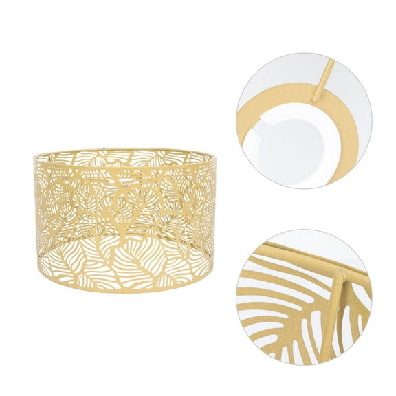 HORIALENCE 1Pack Golden Lampshade for Indoor Lighting 9.8x9.8in