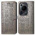 thumbnail image 1 of Funda Cartera FOXDOCK para Huawei Pura 70 Ultra , Flip PU con Relieve de Gatos y Perros, Tarjetero y Soporte, 1 of 6
