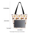 thumbnail image 3 of Cauagu Autumn Red Truck Print Canvas Aesthetic Tote Bag for Women Beach Bag Shopping Bags Shoulder Bag Reusable Grocery Bags, 3 of 7