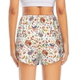 thumbnail image 2 of Lsque BBQ Party1 Printed Women's Running Shorts with Liner Pockets,Elastic Quick Dry Workout Athletic Gym Yoga Shorts,Womens High Waist Shorts-Small, 2 of 9