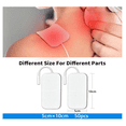 thumbnail image 2 of 50 Electrodos Parches Para Electroestimulador electroestimulacion Ems 5x10cm Malubero Blanco, 2 of 5
