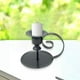 thumbnail image 4 of Portavelas de pilar plateado Adorno de hierro Centro de Decoración Decoración Arte de , negro C Negro BLESIY candelabro, 4 of 8