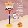 thumbnail image 2 of MesaSe PENGXAING 1 Set  Basketball Hoop Adjustable Height Stable Base Plastic Mini Outdoor Indoor Portable Basketball Stand Toy Set for Home, 2 of 6