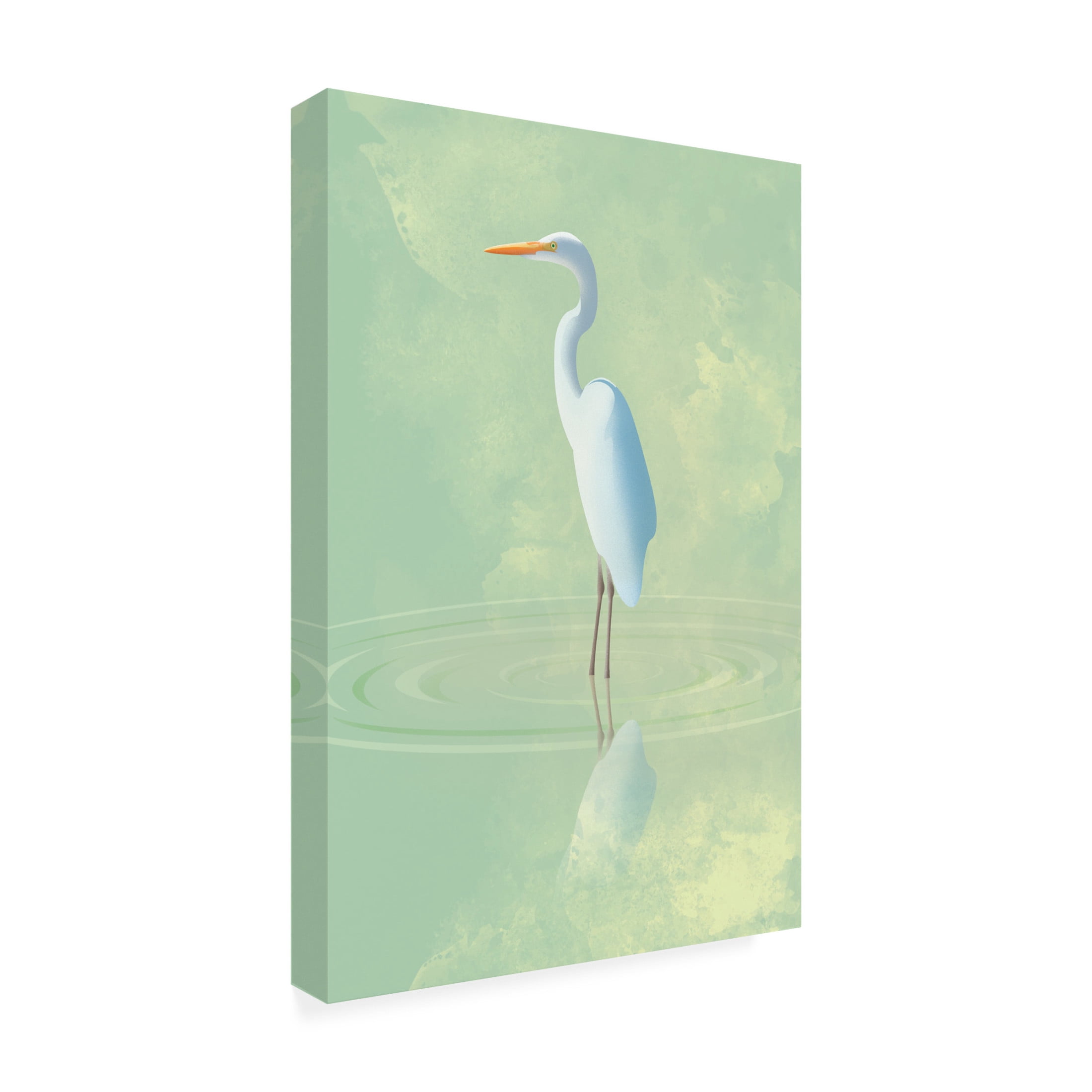 Trademark Fine Art Franco Caballero Heron Canvas Wall Art