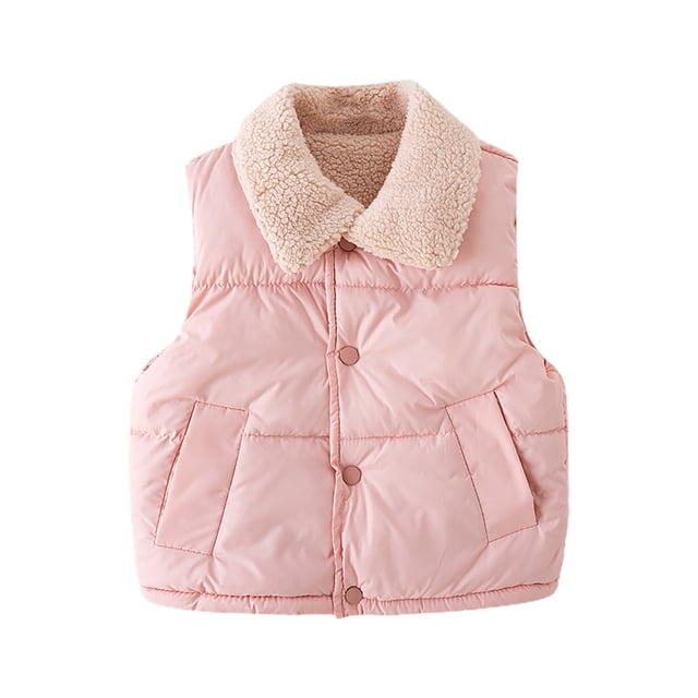 Liyamei Veste Sans Manches pour Garçons Bébé Automne Hiver Fermeture Éclair Manteau Rouge 2-3 Ans
