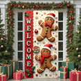 thumbnail image 6 of Traditional Christmas Banner Santa Claus Red Outfit Decorative Design for Holiday Party Indoor Event Christmas Decoration, 6 of 9