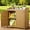 Natural, variant on Lofka Outdoor Storage Cabinet, Outdoor Potting Bench Table Waterproof Fir Wood for Yard, Garden, Gray