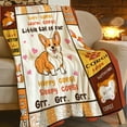thumbnail image 2 of Corgi Throw Blanket Ultra Soft Cozy Plush Cute Dog Flannel Fleece Blankets Lightweight Fuzzy Warm Party Blanket Corgis Lovers Gifts for Bed Couch Sofa Kids Adults 80"x60", 2 of 6