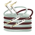 thumbnail image 1 of Cable de Guitarra OTraki Negro en Ángulo Recto de 10 Pies, Paquete de 2 Uds., 1 of 8