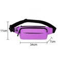 thumbnail image 2 of Bolso impermeable de la cintura del teléfono móvil de los deportes del trabajo que corre el bolso de los hombres pequeños de moda púrpura, 2 of 5