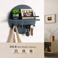 thumbnail image 4 of Portallaves Decorativo de Pared con Estante y Ganchos dreampossible, 4 of 7