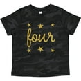 thumbnail image 3 of Inktastic 4th Birthday Gold 4 Year Old Boys or Girls Toddler T-Shirt, 3 of 5