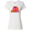 thumbnail image 3 of Inktastic Pink Aloha Palm Women's T-Shirt, 3 of 5